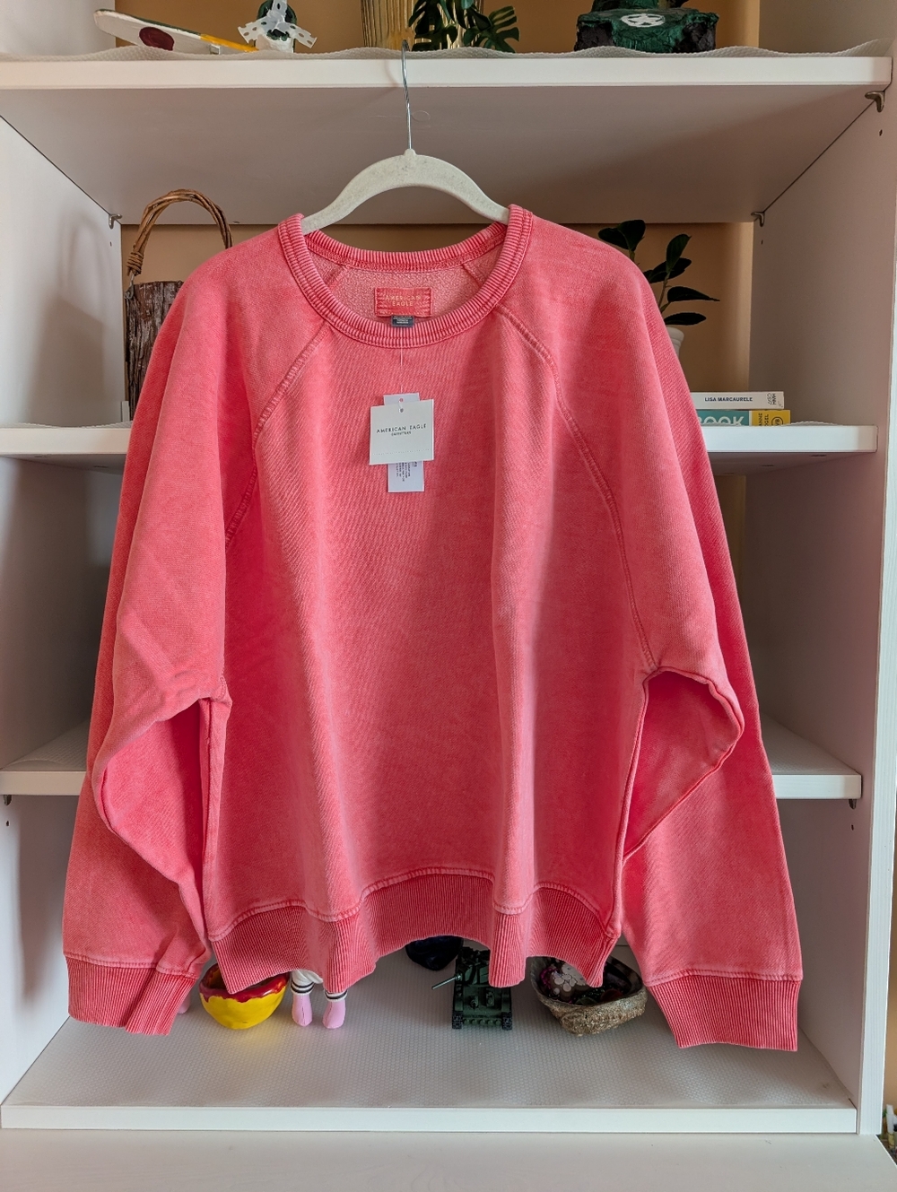 American Eagle AE Cropped Raglan Sweatshirt